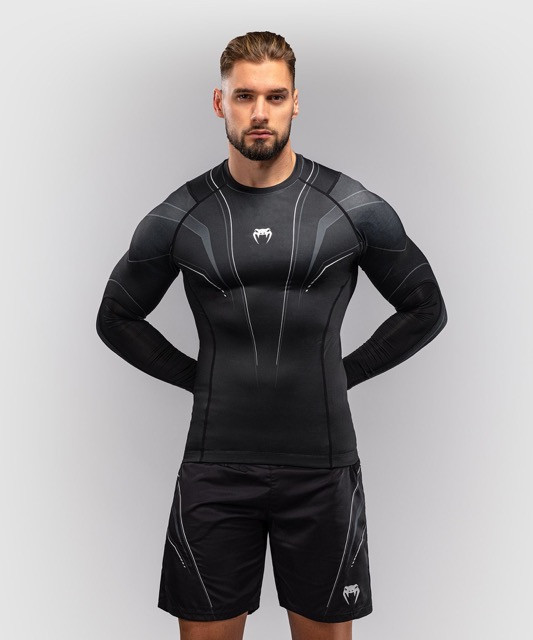 Рашгард Venum Streamline Black/White L/S