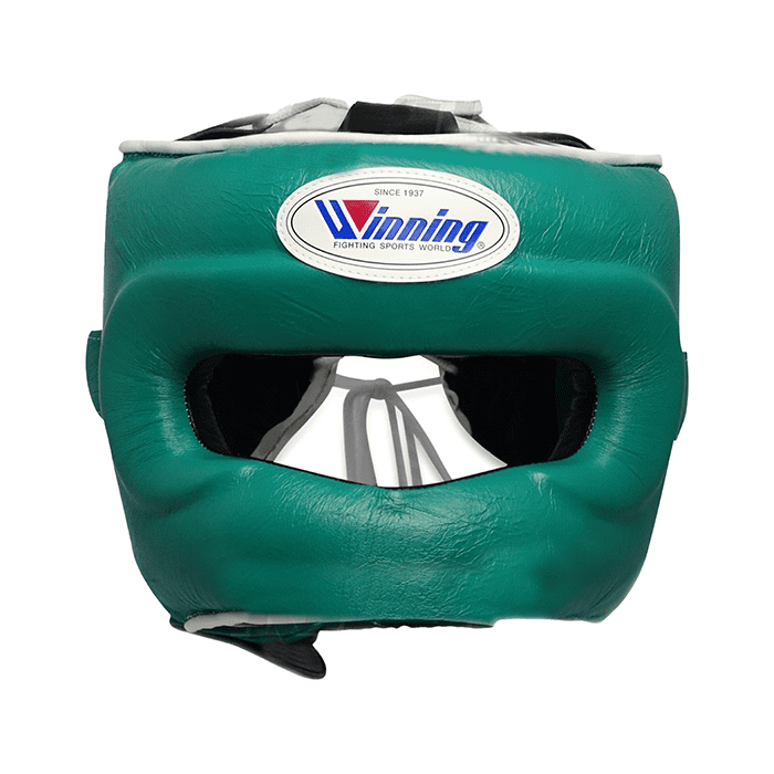 Боксерский шлем Winning bumper Green Custom