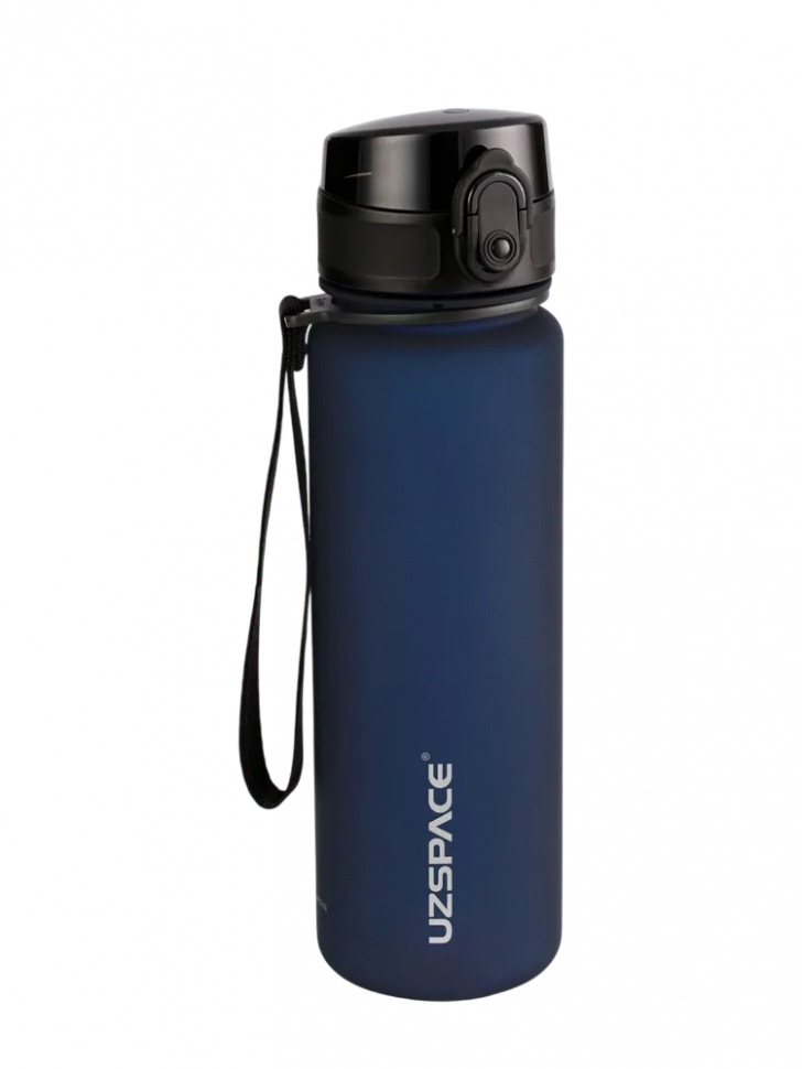 Бутылка для воды Sports Bottle Straw 500 мл, цвет темно-синий