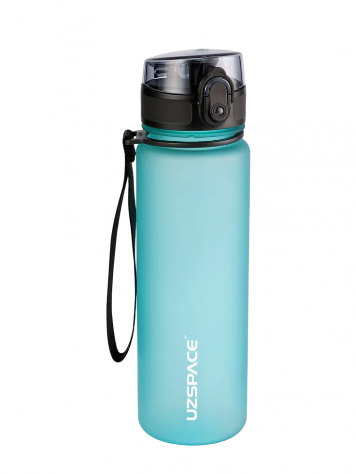 Бутылка для воды Sports Bottle Straw 500 мл, цвет светло-голубой