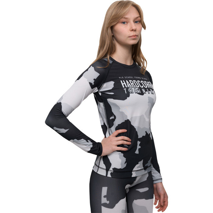 Женский рашгард Hardcore Training Cow Camo LS