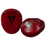 Лапы TITLE Boxing Blood Red Leather Punch Mitts