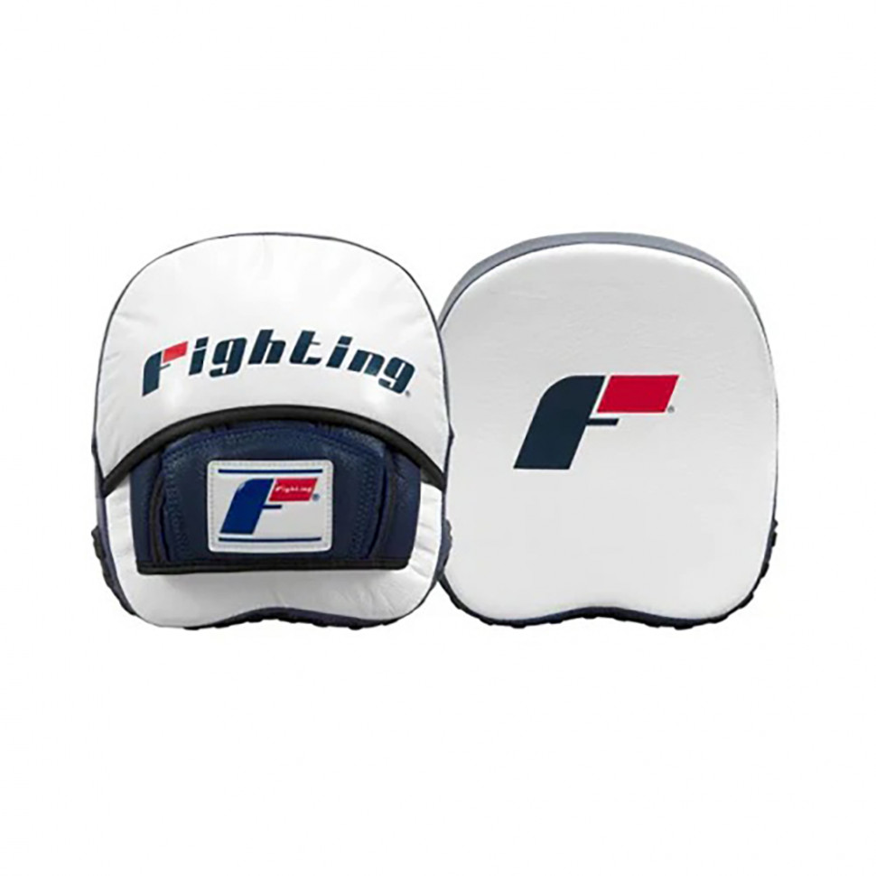 Лапы Fighting Force Micro Leather Punch Mitts White/Blue/Black