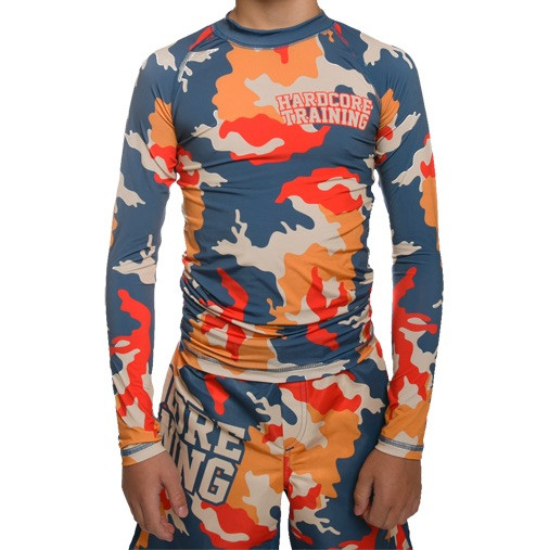 Детский рашгард Hardcore Training Autumn Camo