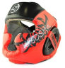 31-12RB Kiboshu Шлем Training/Красный с черным/Кожа/Зам