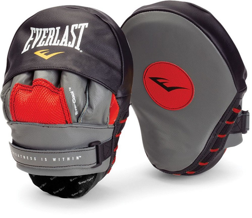 Лапы изогнутые Everlast Mantis Punch Mitts красн/черн.