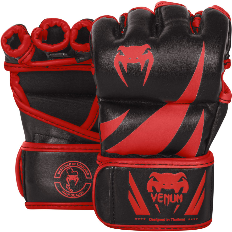 Перчатки ММА Venum Challenger Neo Black/Red Перчатки ММА Venum Challenger Neo Black/Red