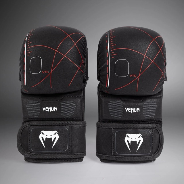 Перчатки ММА Venum Tactical XT Black/Fire Red