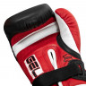 Перчатки тренировочные TITLE Boxing Gel Lava Leather Series, RED/BLACK/WHITE