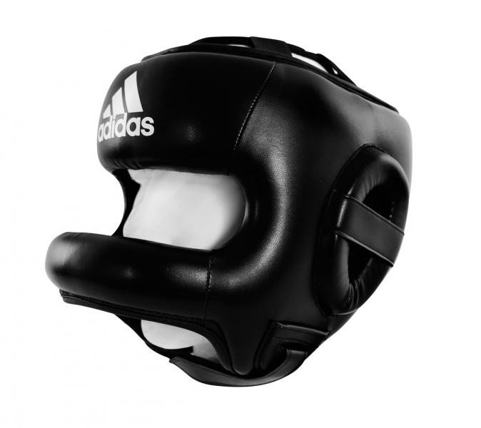 Шлем боксерский с бампером Adidas Pro Full Protection Boxing Headgear Black