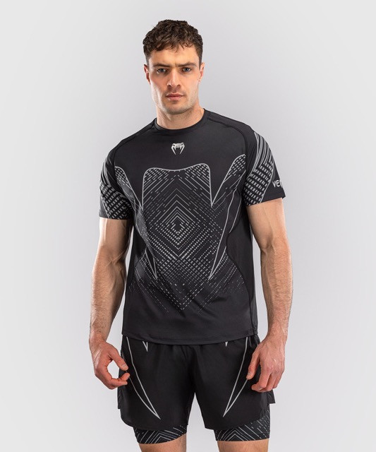 Футболка спортивная Venum Midnight Fury Black/Grey/Silver