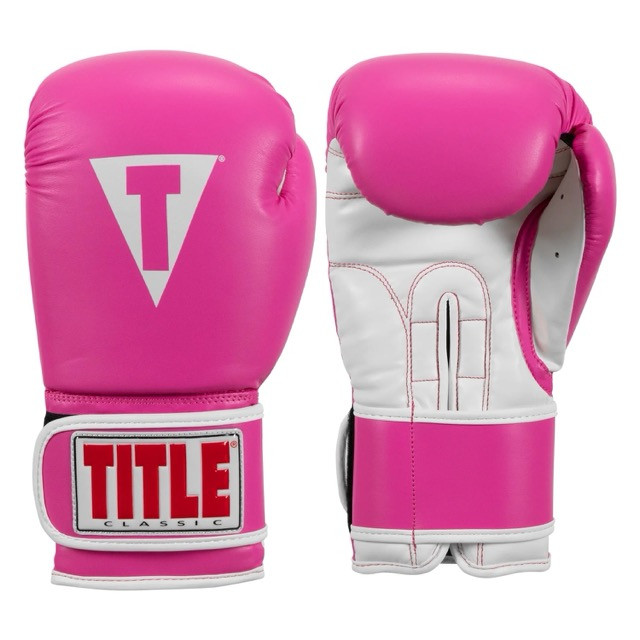 Перчатки тренировочные TITLE Classic Pro Style Training, Pink
