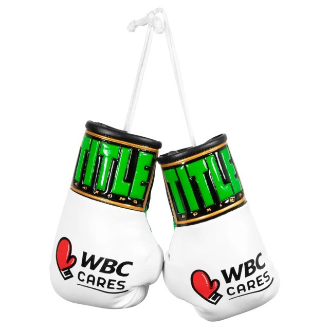 Брелок перчатки   TITLE WBC  бел./чер.