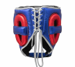 Шлем боксерский AdiStar Pro MetallicHeadgear сине-красно-серебристый