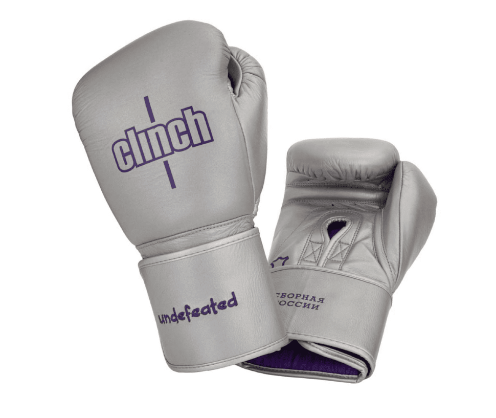 C161RT Перчатки боксерские Clinch Undefeated Russian Team серебристые C161RT Перчатки боксерские Clinch Undefeated Russian Team серебристые