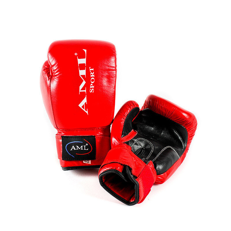 Перчатки боксерские AML Star (красный, кожа)