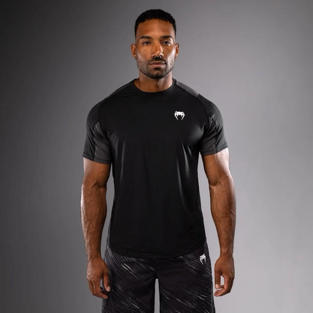 Футболка спортивная Venum Rapid Black/Storm Grey