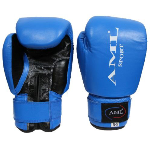 Перчатки боксерские AML Star (синий, кожа)