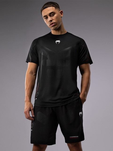 Футболка спортивная Venum Tactical XT Black/Fire Red, Dry fit