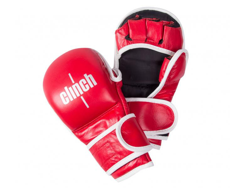 C691 Перчатки для смешанных единоборств Clinch Union красные