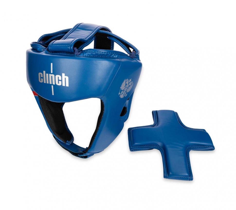 C113 Шлем боксерский Clinch Olimp Dual синий
