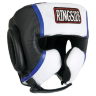Шлем боксерский Ringside тренировочный, черно-белый, кожа