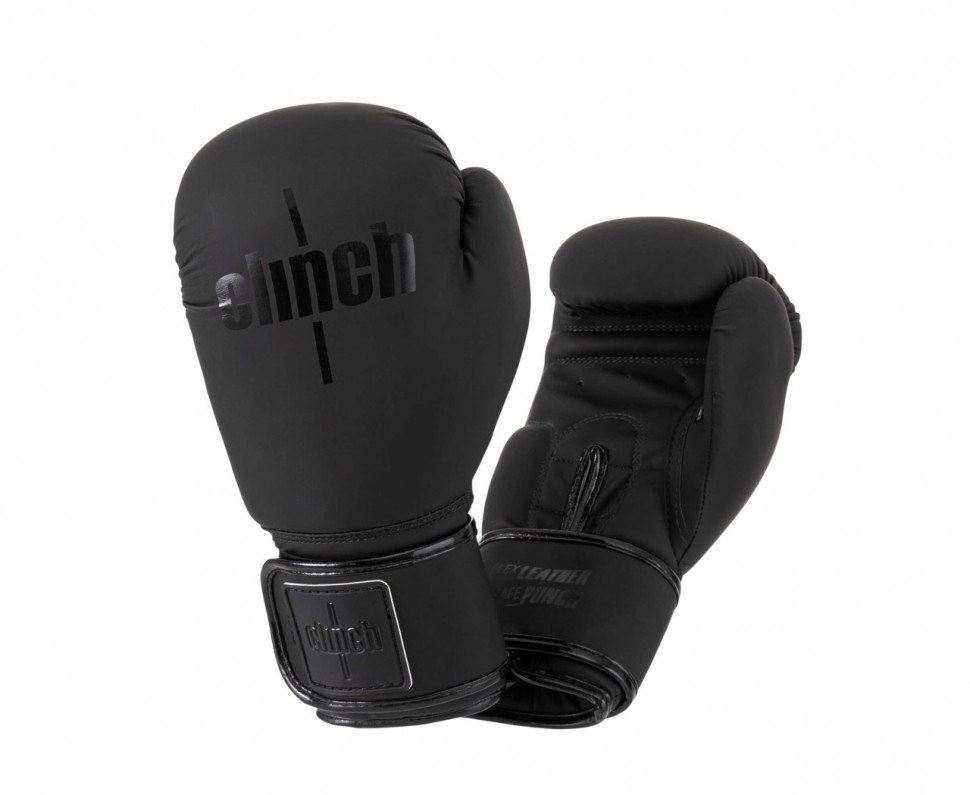 C143 Перчатки боксерские Clinch Mist черные
