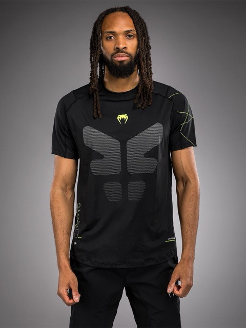 Футболка спортивная Venum Training Camp 4.0 Black/Neon Green