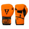 Тренировочные перчатки TITLE Boxing Dauntless Training Gloves, Orange-Black