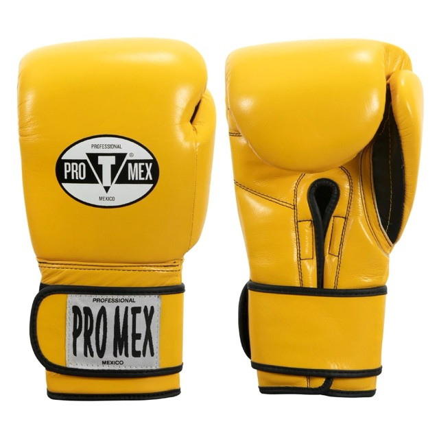 Перчатки боксерские Title pro mex жел