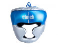C128 Шлем боксерский Clinch Kids серебристо-синий