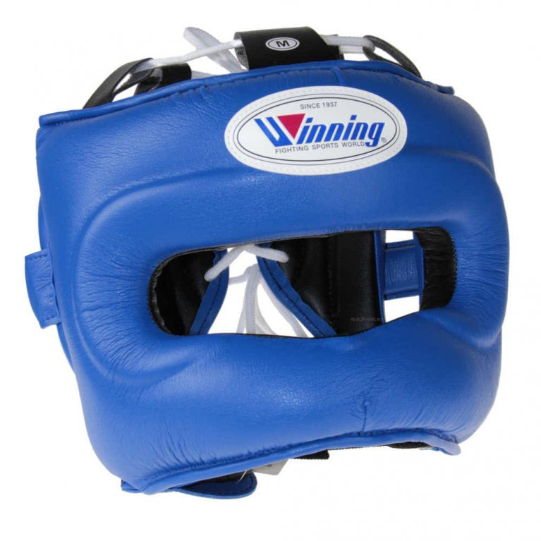 Боксерский шлем Winning bumper синий FG-5000 U-L