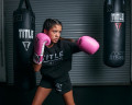 Перчатки тренировочные TITLE Boxing Pro Style Leather Training Boxing, Pink