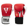 Перчатки тренировочные TITLE Boxing Gel World Elastic Training Gloves, Red